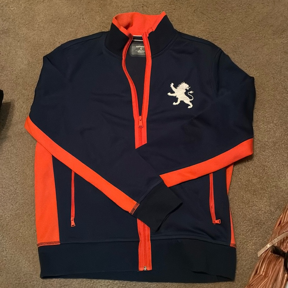 Express Mens half zip mock neck pullover sweater